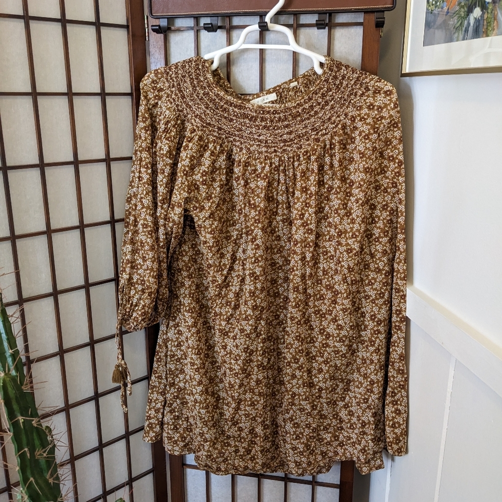 Shop Doen THEDA MINI DRESS -- GOLDEN MESA FLOR